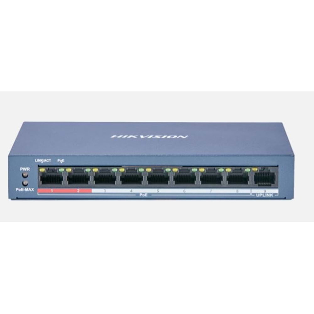 9 PORT HAIKON DS-3E0109P-E-M (8 POE) (58w)