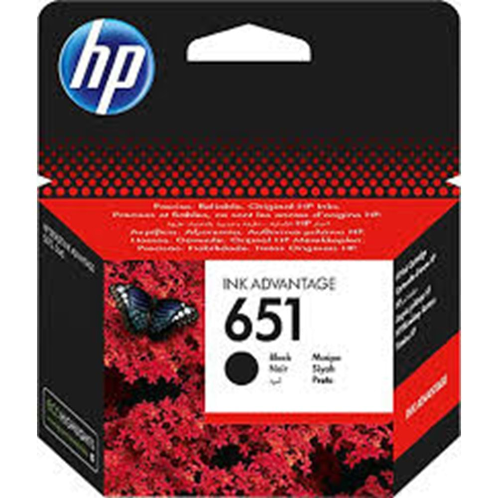 HP C2P10AE 651 SİYAH KARTUŞ