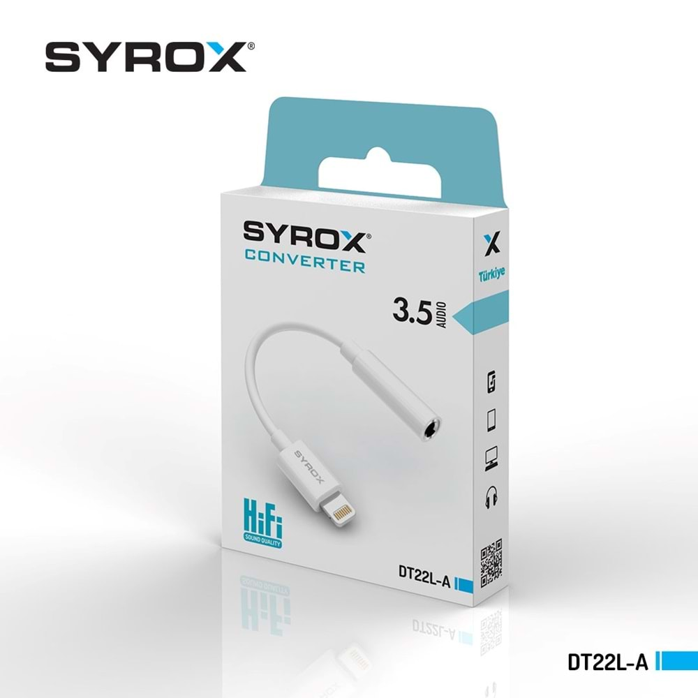 SYROX DT22L-A LIGHTNING AUDIO DÖNÜŞTÜRÜCÜ