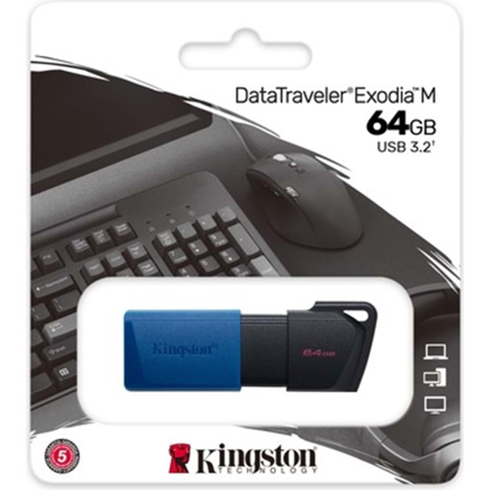 64 GB KINGSTON EXODIA M USB BELLEK 3.2 DT DTXM/64GB