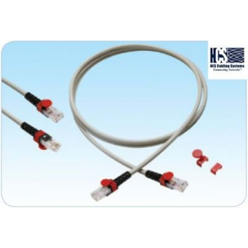 HCS 4X2X24 CAT6 UTP PATCH CORD LS0H GRİ 1 METRE