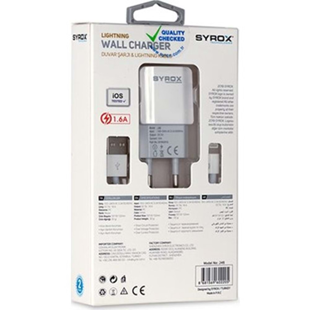 SYROX J46 IPHONE ŞARJ ALETİ