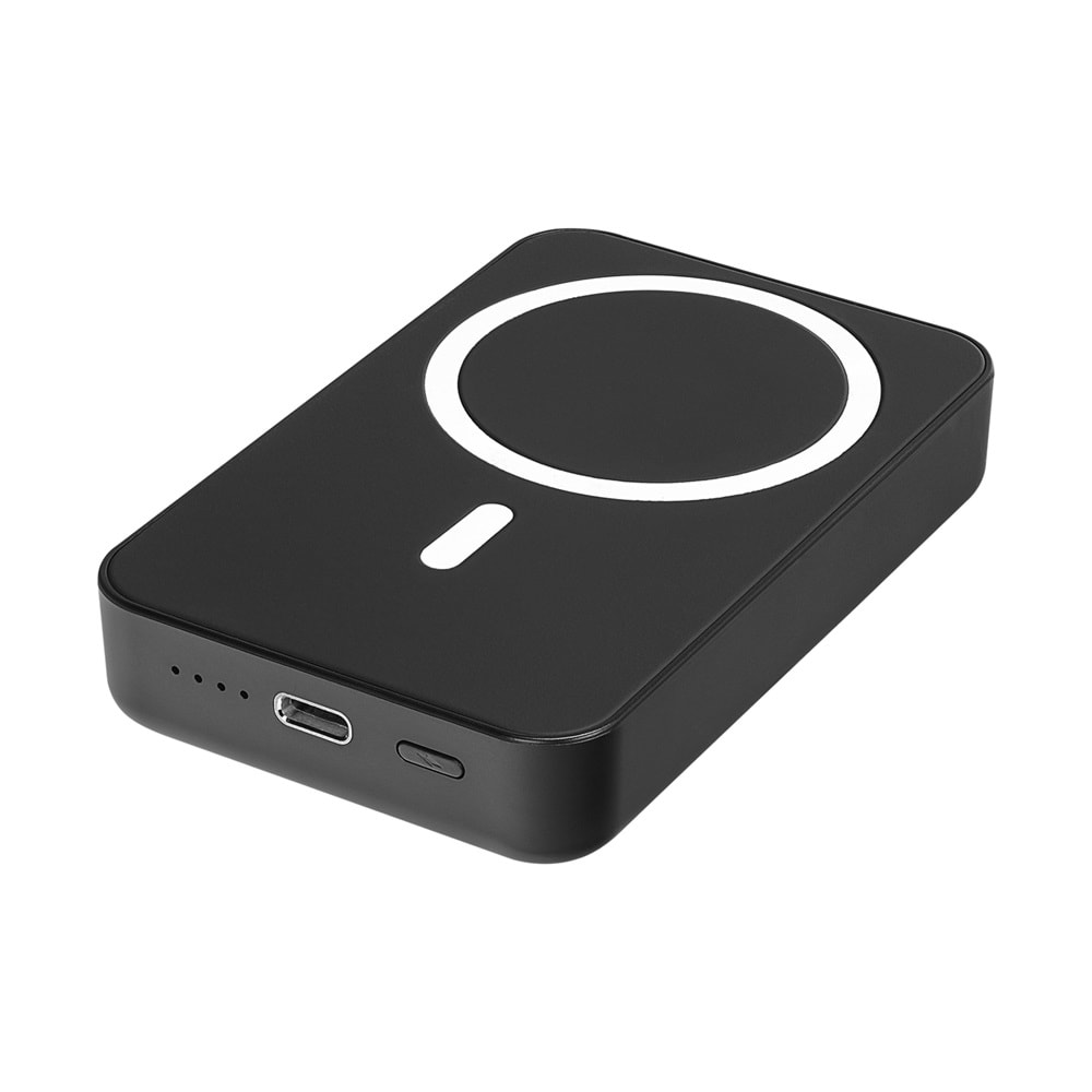 S-link M100 10000mAh Magsafe 15W PD20W Type-C Siyah Taşınabilir Pil Şarj Cihazı Powerbank