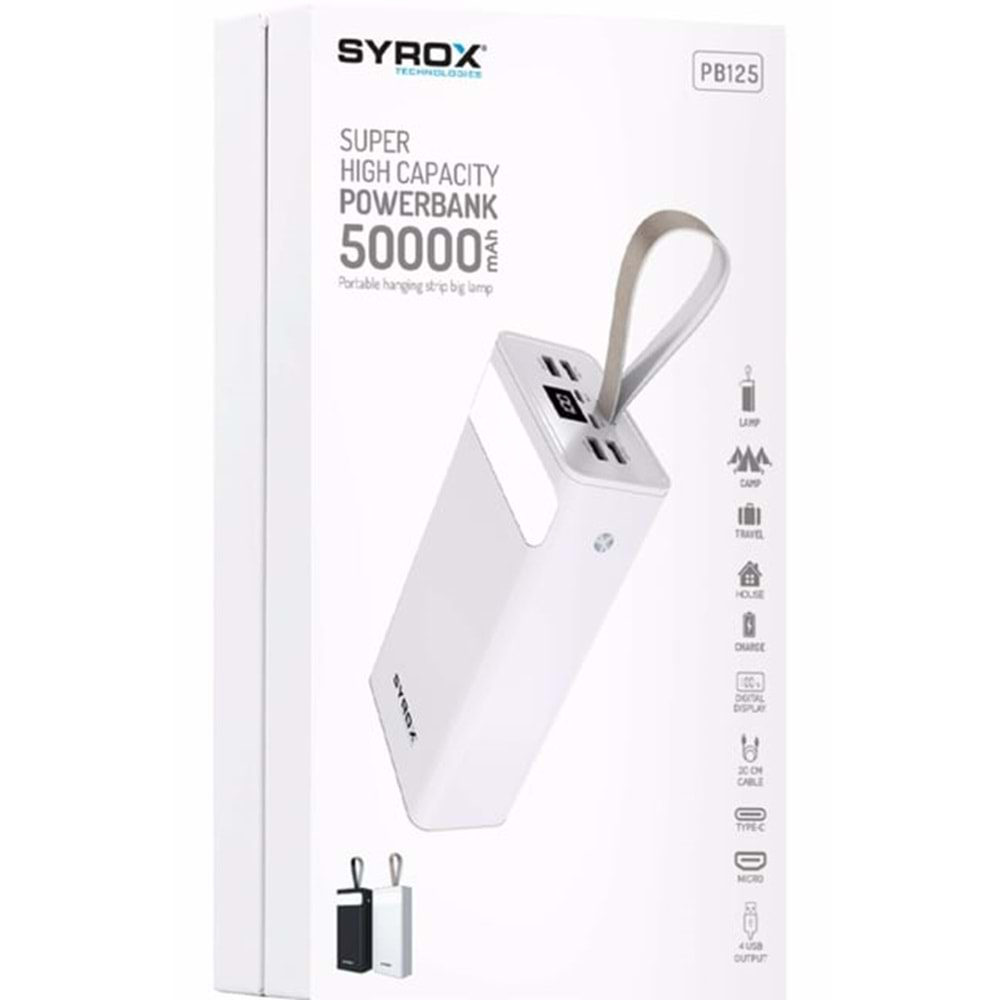 SYROX PB125 50000 mAh POWERBANK