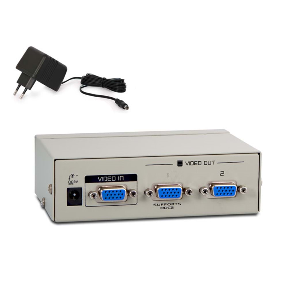 S-LINK SL-2502 2 VGA 250MHZ MONİTÖR SPLITTER