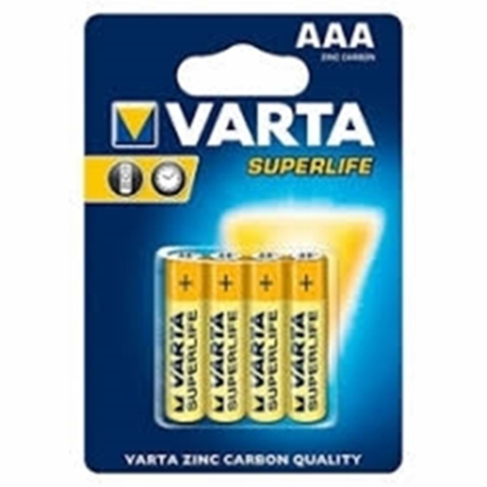 VARTA AAA ÇİNKO KARBON PİL 4LÜ