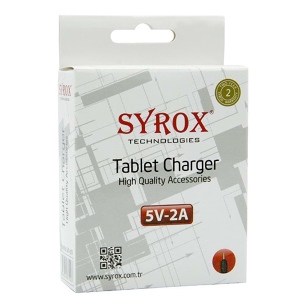 SYROX SYX-10 İNCE UÇLU 2.0A TABLET ŞARJ CİHAZI