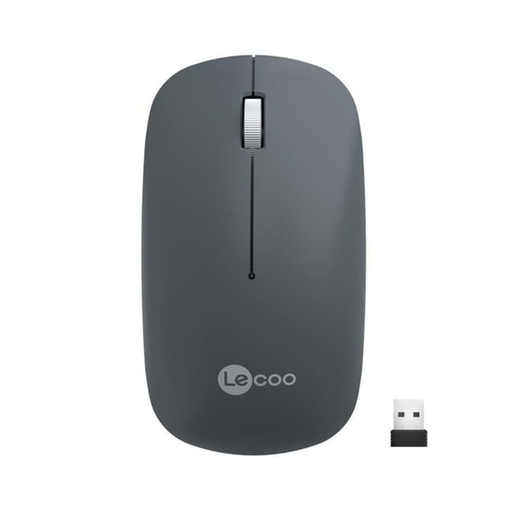 LENOVO LECOO USB OPTİK KABLOSUZ MOUSE GRİ WS214-G