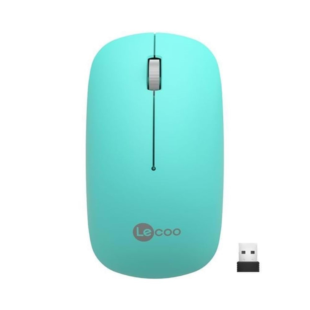 LENOVO LECOO USB OPTİK KABLOSUZ MOUSE TURKUAZ WS214-T