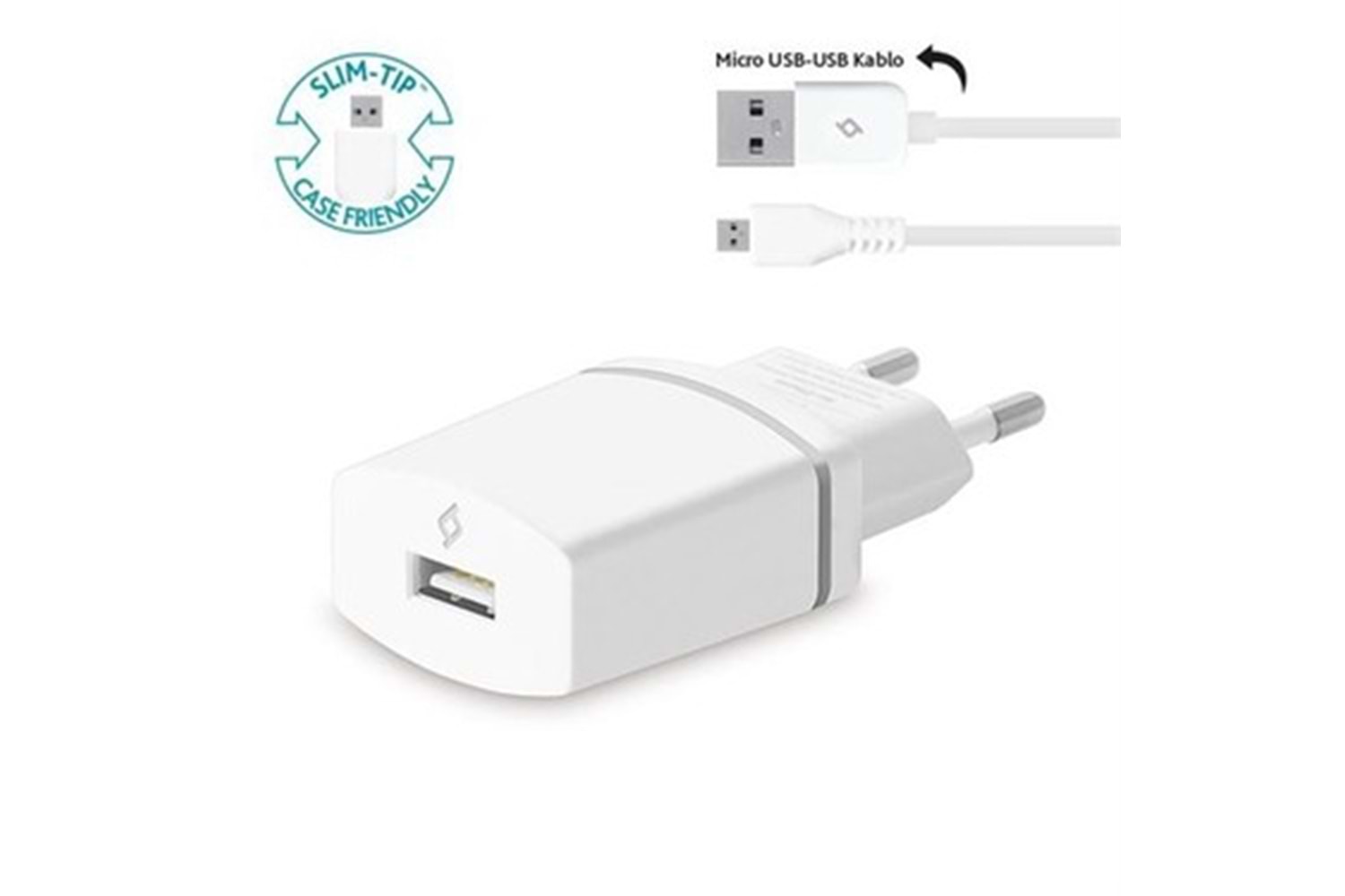 TTEC 2SCC752B COMPACT SEYH.ŞARJ 1A BEYAZ MICRO USB
