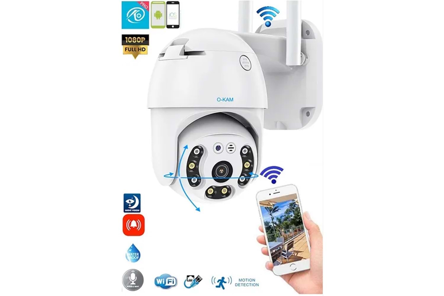 O-KAM 3011 3MP WİFİ PT KAMERA