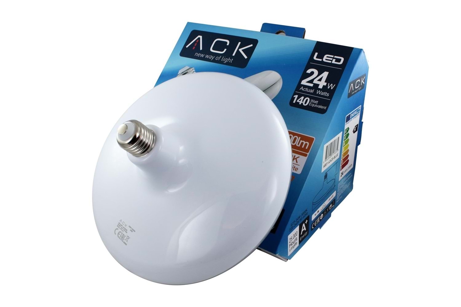 ACK LED UFO AMPUL 24W 1900LM 3000K WATT BEYAZ