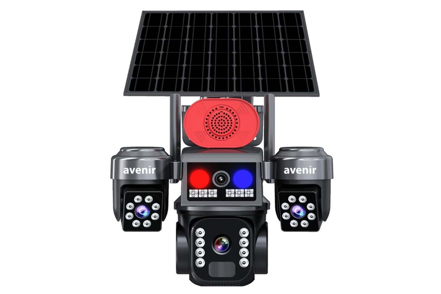 Avenir AV-S463 3 Kameralı Sim Kartlı 4G Güneş Enerjili Solar Kamera