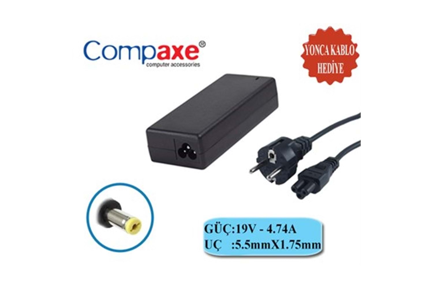 COMPAXE CLA-446 ACER NOTEBOOK ŞARJ ALETİ