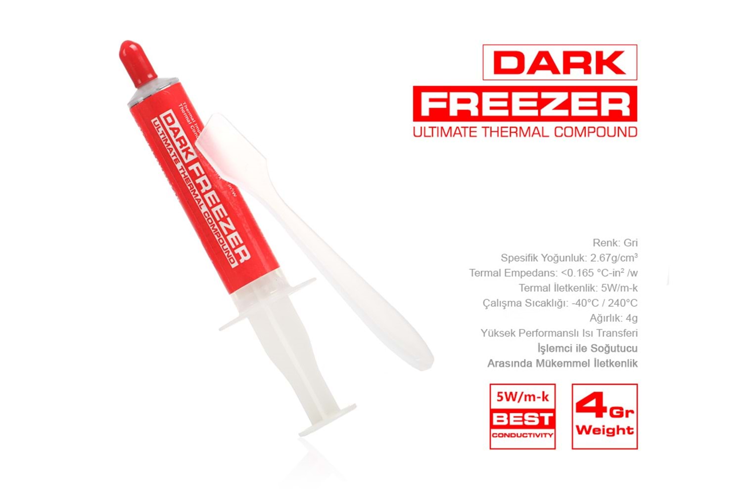Dark Freezer DKCCT4P 4 gr Termal Macun