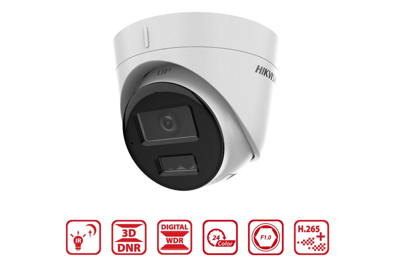 HIKVISION DS-2CD1343G2-LIUF 4MP 2.8MM H265+ DOME (SESLİ)