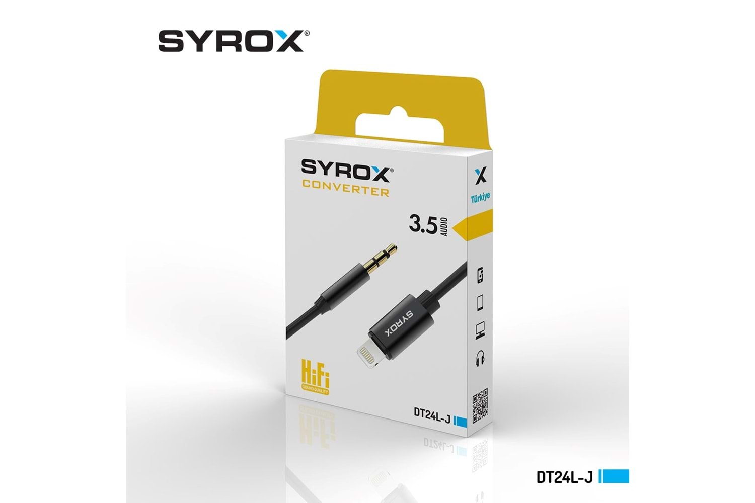 SYROX DT24L-J LIGHTNING AUX DÖNÜŞTÜRÜCÜ