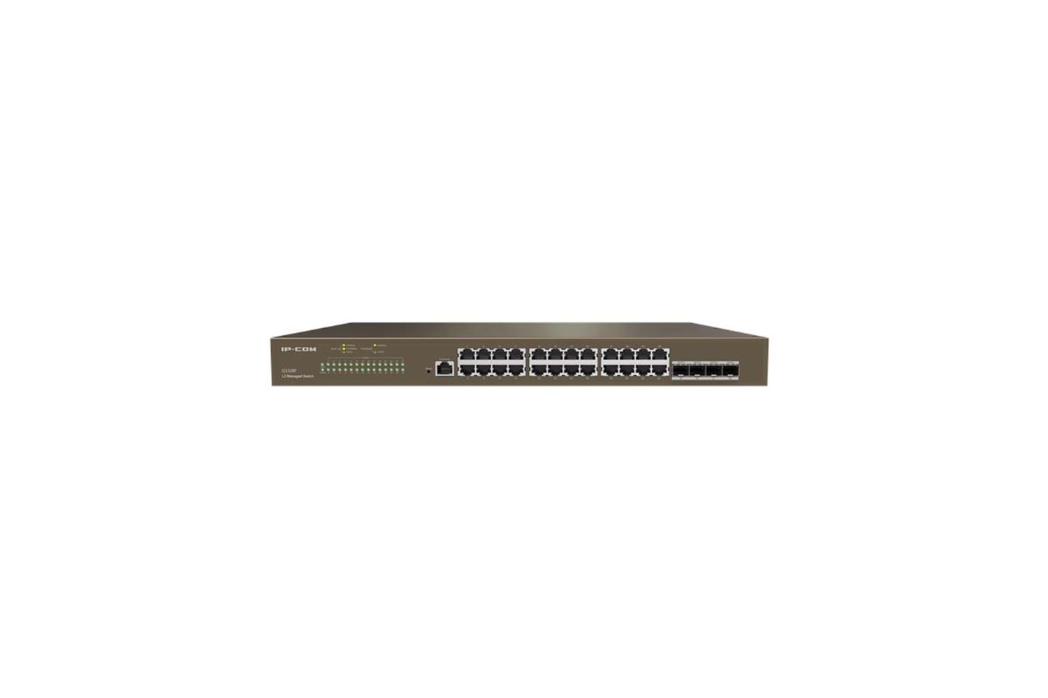 IP-COM G3328F 24 PORT GIGABIT + 4X1GB SFP UPLINK L2 CLOUD YÖNETİLEBİLİR RACKMOUNT SWITCH