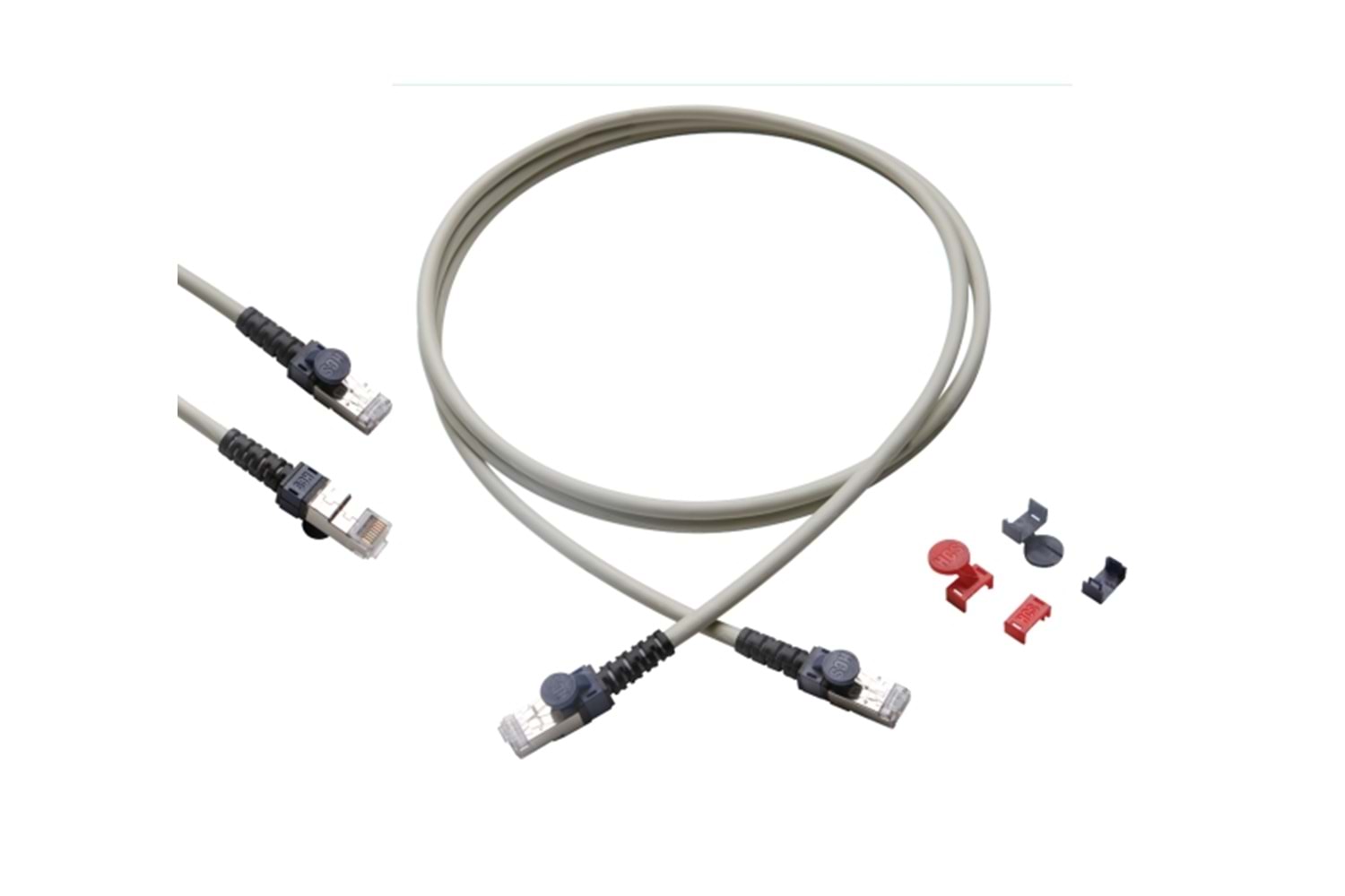 HCS-T06-00420-056 HCS 4X2X24 CAT6 UTP PATCH CORD GRİ 0.5M 5Lİ PAKET