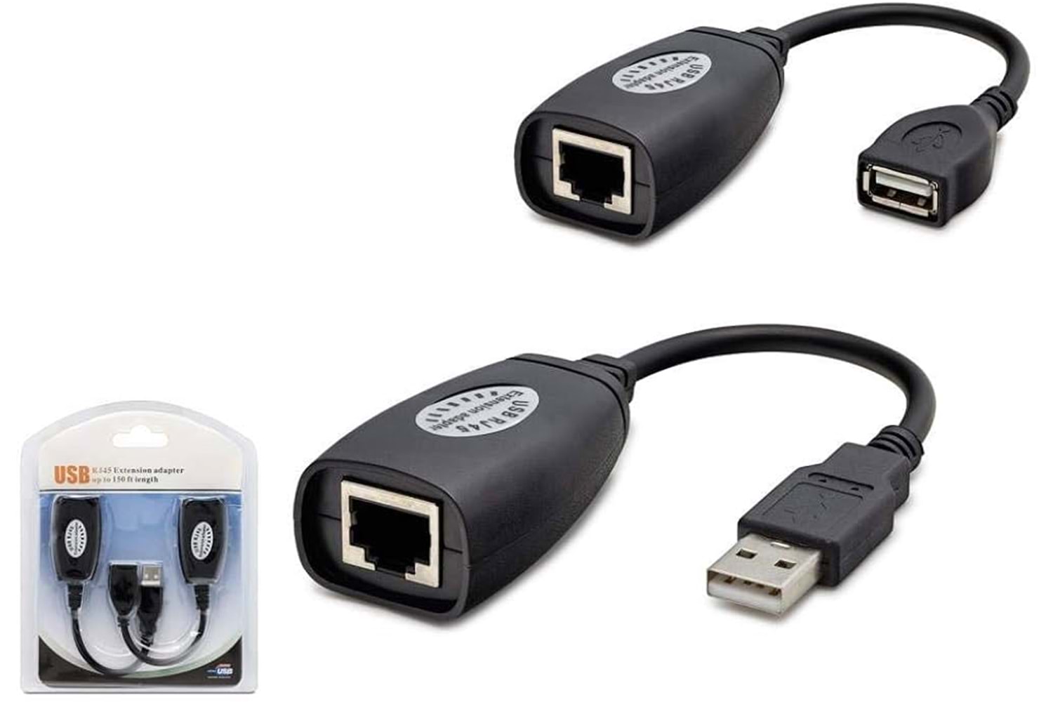 HADRON HD4461 USB RJ45 EXTENSION 45M ADAPTÖR