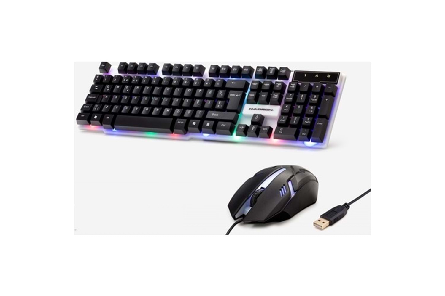 HADRON HD837 LEDLİ GAMİNG KLAVYE MOUSE SET