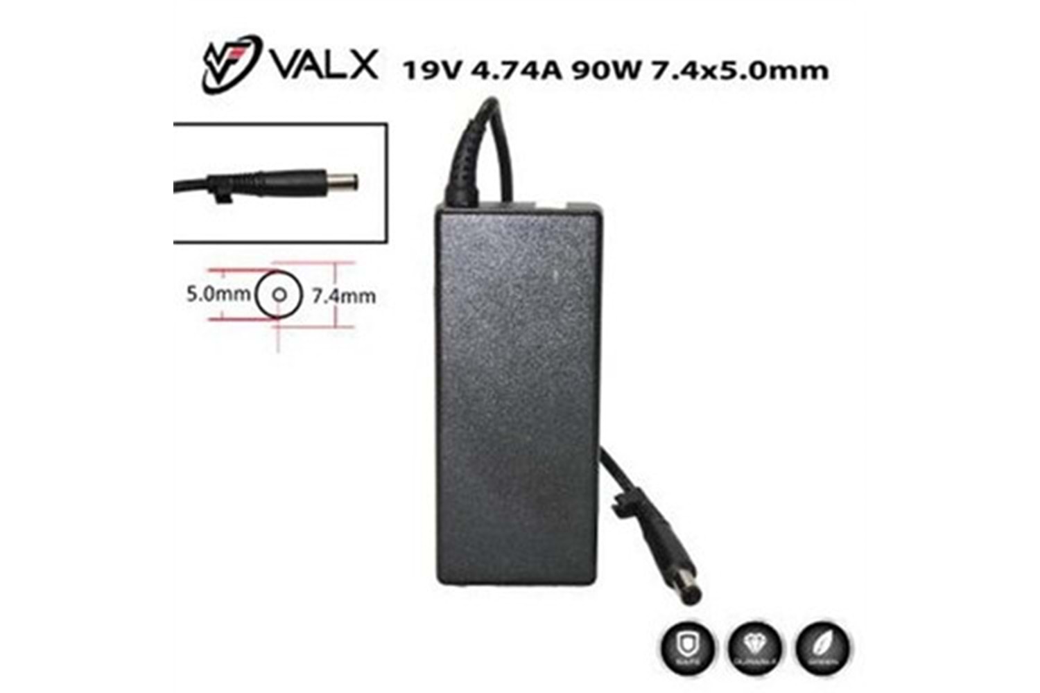 VALX 19V - 4.74A (4,8*1,7) 90W HP/ASUS ŞARJ ALETİ