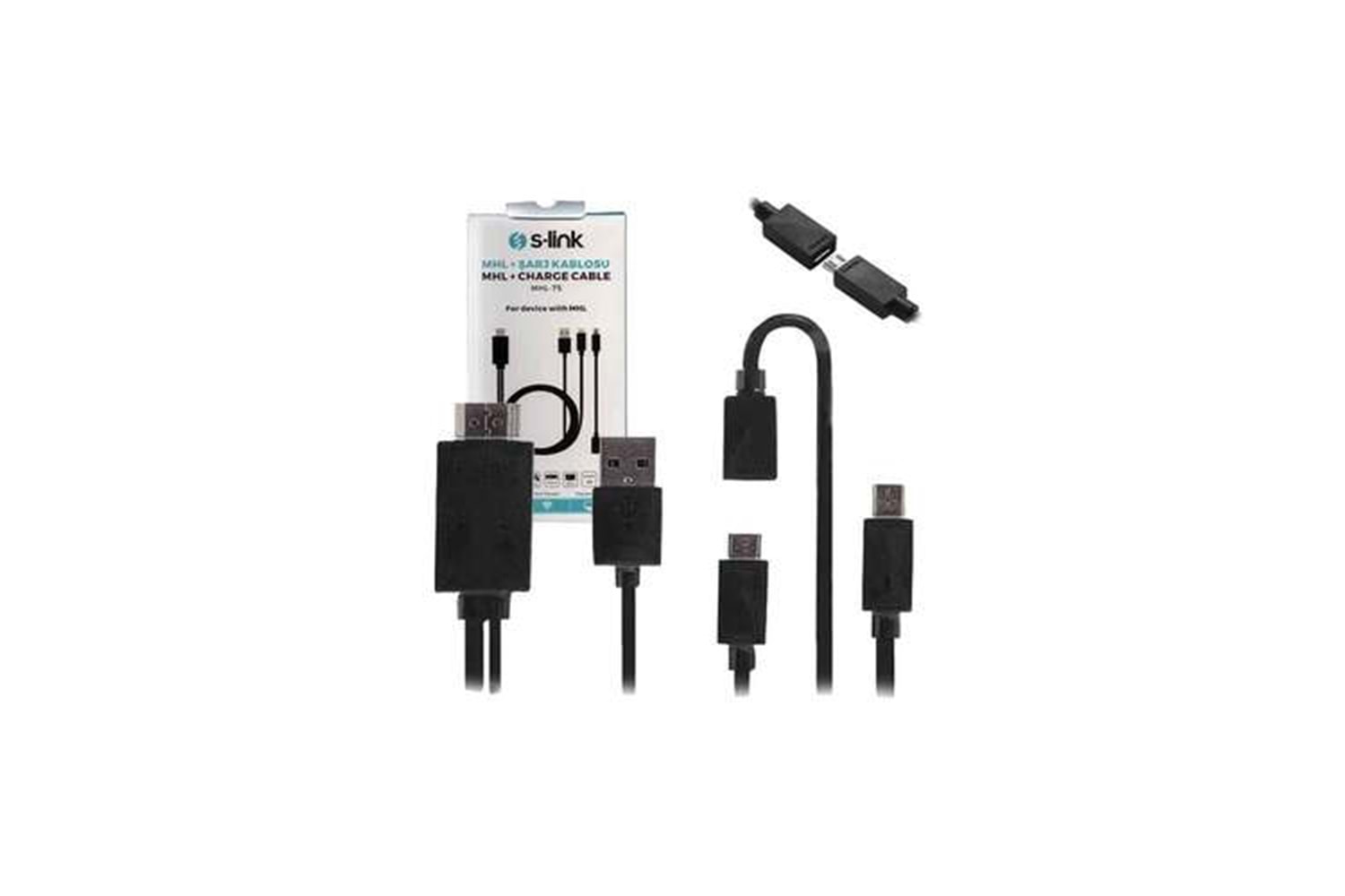 S-LİNK MHL-75 SAMSUNG GALAXY SII/III NOTE II USB+HDMI KABLO