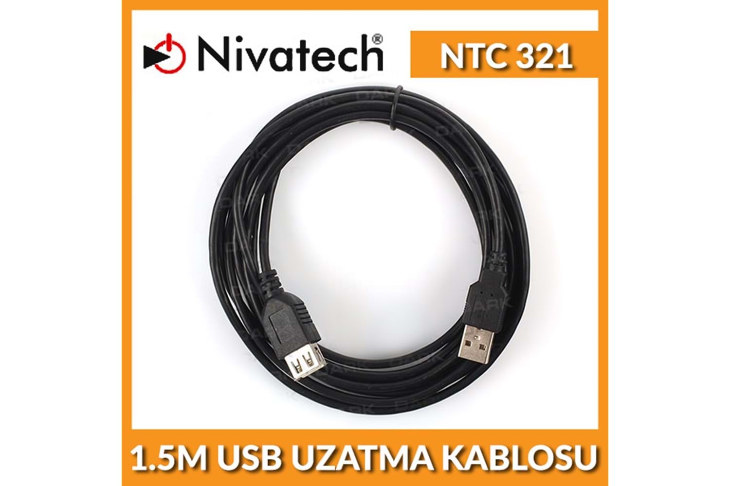 NIVATECH NTC-321 1.5MT USB M/F UZATMA KABLOSU