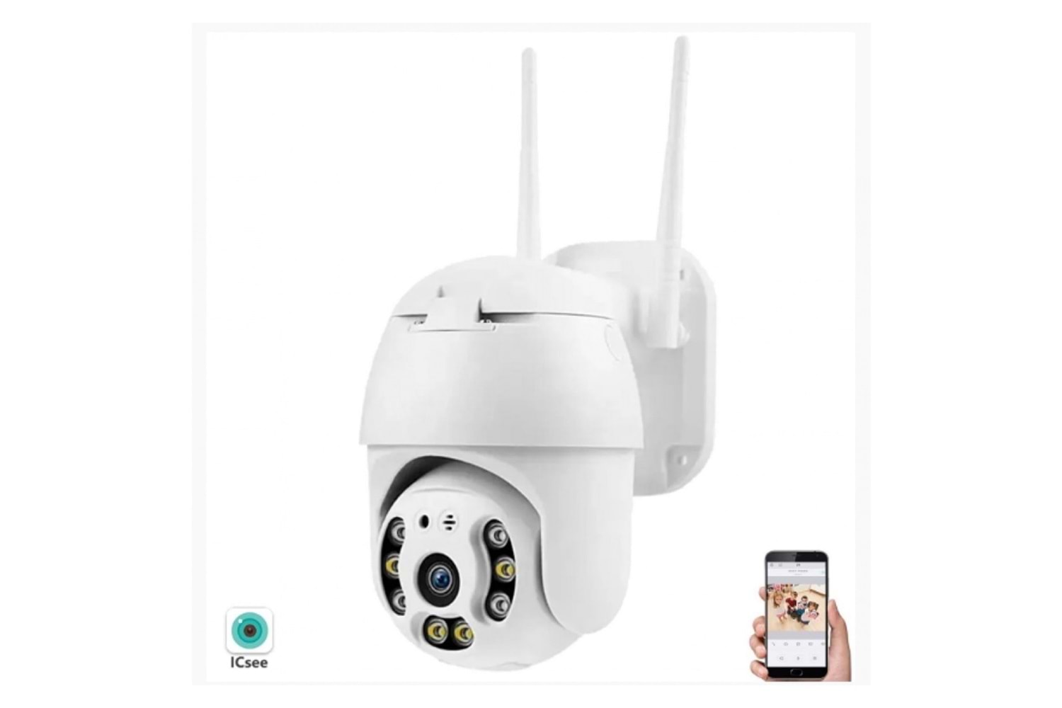 X5 Tech RX-88AI Dual Lens 3MP Wifi Kamera Icsee RJ45/Wifi OnVif