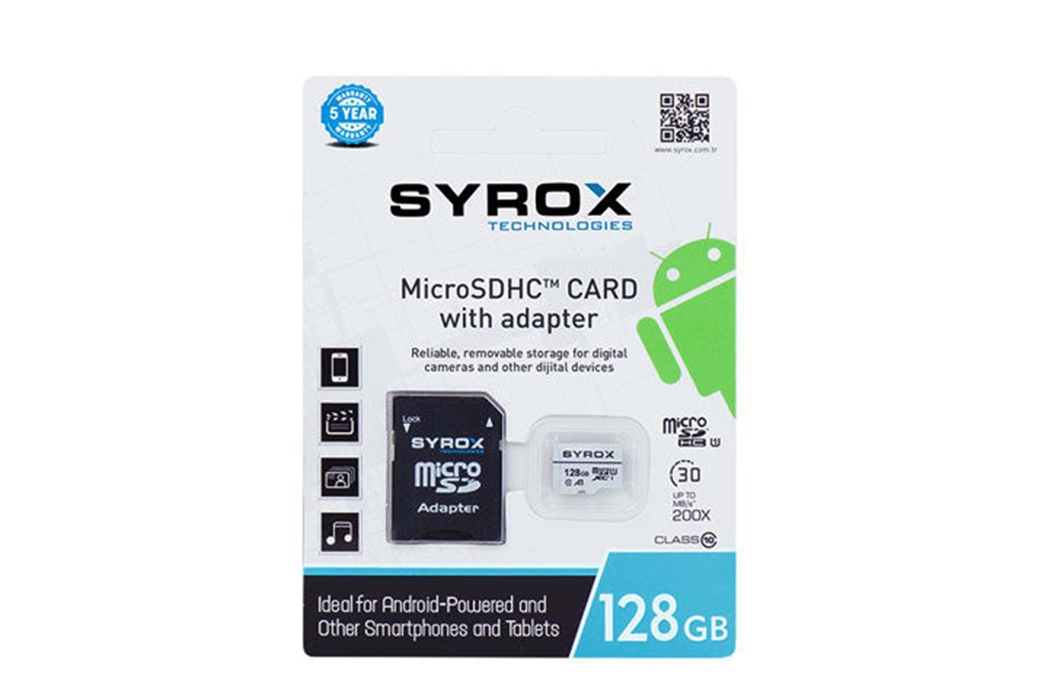 SYROX SYX-MC128 128GB MICRO SDHC CARD