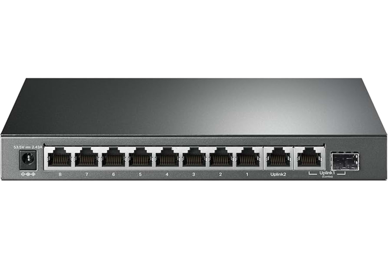 TP-LINK TL-SG1210MP 8 PORT GIGABIT + 1XRJ45/1XSFP COMBO DESKTOP 123W POE SWITCH