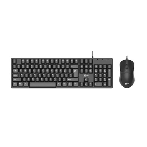 LENOVO LECOO USB KABLOLU TÜRKÇE Q KLAVYE MOUSE SET SİYAH