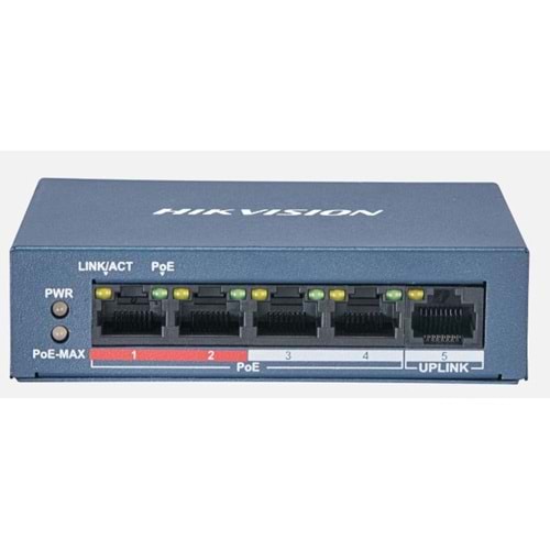 HIKVISION 5 PORT DS-3E0105P-E (4 POE) (58w)