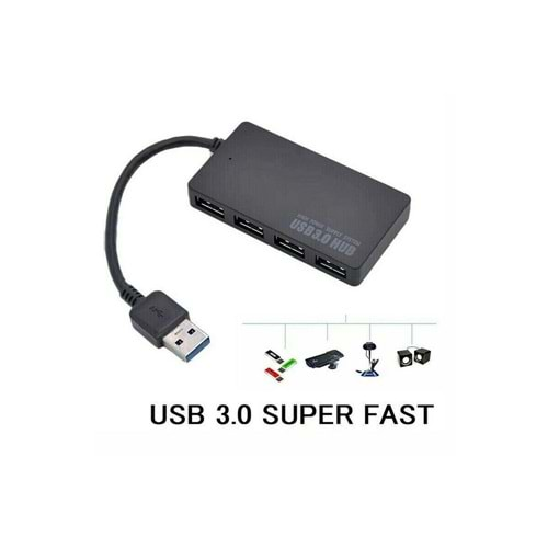 GABBLE GAB-PUC304 SLIM 4 PORT USB 3.0 ÇOKLAYICI