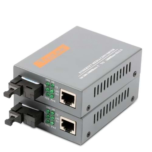 HTB-GS 10/100/1000M SİNGLE MODE 20KM MEDIA CONVERTER