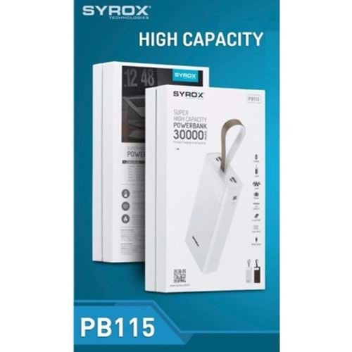 SYROX PB115 30.000mAH POWERBANK