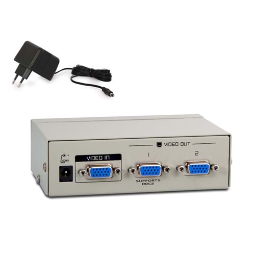 S-LINK SL-2502 2 VGA 250MHZ MONİTÖR SPLITTER