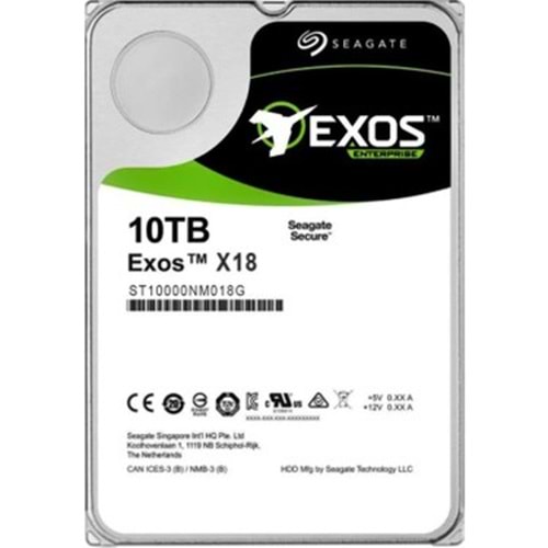 10 TB SEAGATE 3.5 EXOS SATA X18 7200RPM 256MB ST10000NM018G