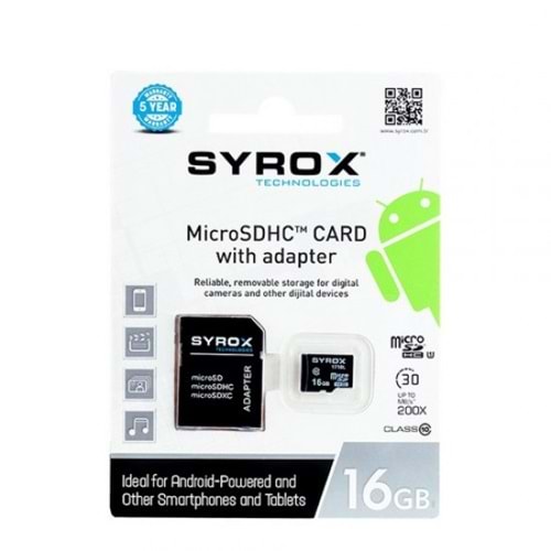 SYROX 16GB MICRO-SD KART
