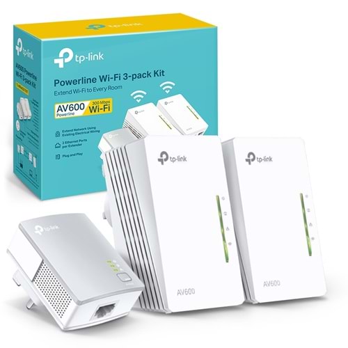 TP-LINK TL-WPA4220 TKIT 300MBPS AV600 KABLOSUZ POWERLINE GENISLETICI