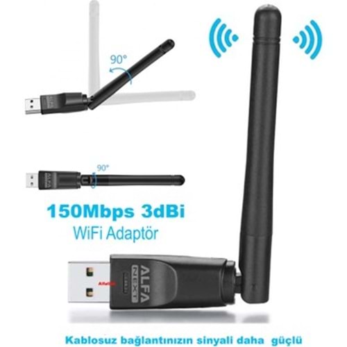 Alfanet W114 Usb Antenna Wireless Adapter