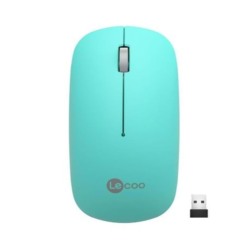 LENOVO LECOO USB OPTİK KABLOSUZ MOUSE TURKUAZ WS214-T