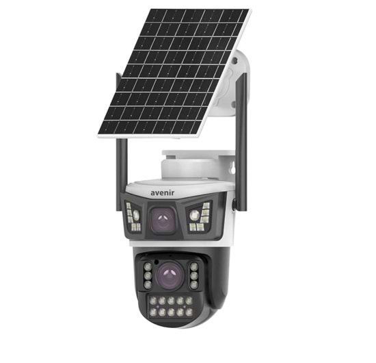 Avenir AV-S425 4MP 2 Kameralı Solar PTZ 4G Sim Kartlı Kamera