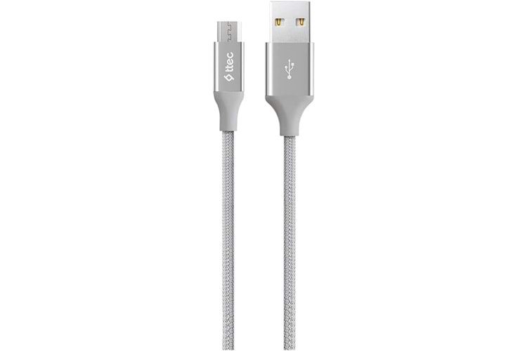 TTEC 2DK11G GÜMÜŞ ALUMİ CABLE MIKRO USB ŞARJ KABLOSU