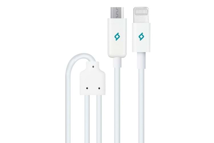 TTEC 2DK14 DUO ŞARJ KABLOSU LIGHTNING MICRO USB KABLO