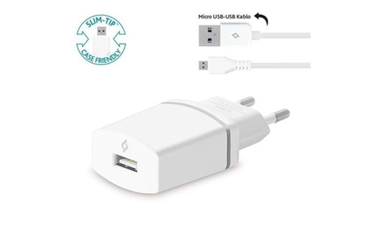 TTEC 2SCC752B COMPACT SEYH.ŞARJ 1A BEYAZ MICRO USB