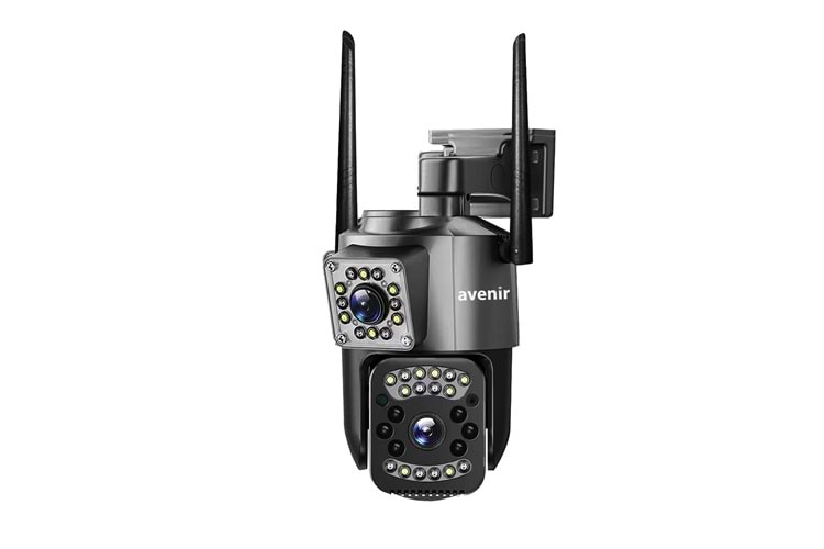 Avenir AV-M07 (4G) 4MP 2 Kameralı 4G Sim Kartlı PTZ Kamera