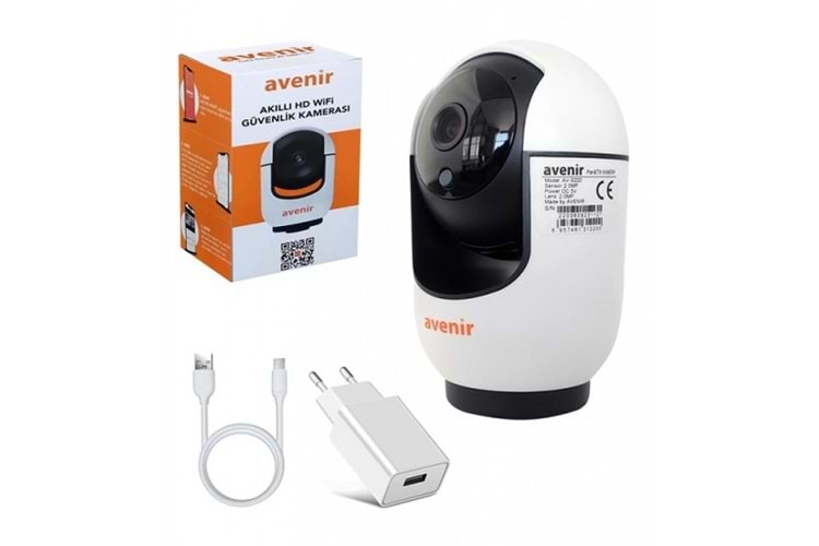 Avenir AV-S220 (Wifi) 2MP 360° Derece Dönebilen 1080P Akıllı Bebek Kamerası