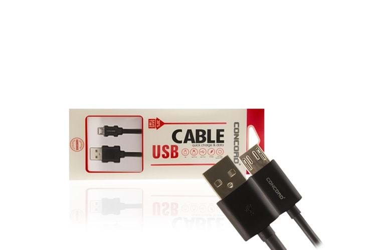 CONCORD C-304 MİCRO USB KABLO 1MT