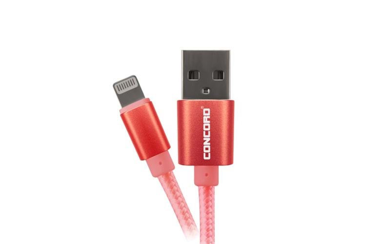 CONCORD C-402 IPHONE USB ŞARJ KABLOSU 1MT
